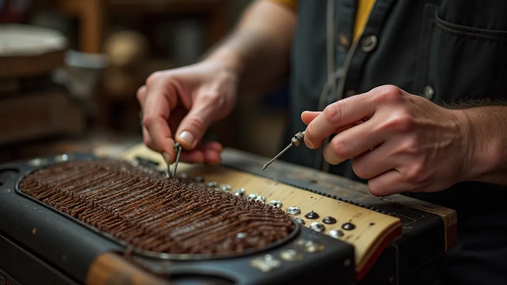 Accordion craftsman tuning reeds