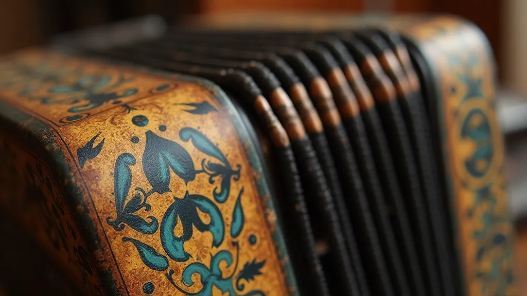 Antique accordion bellows