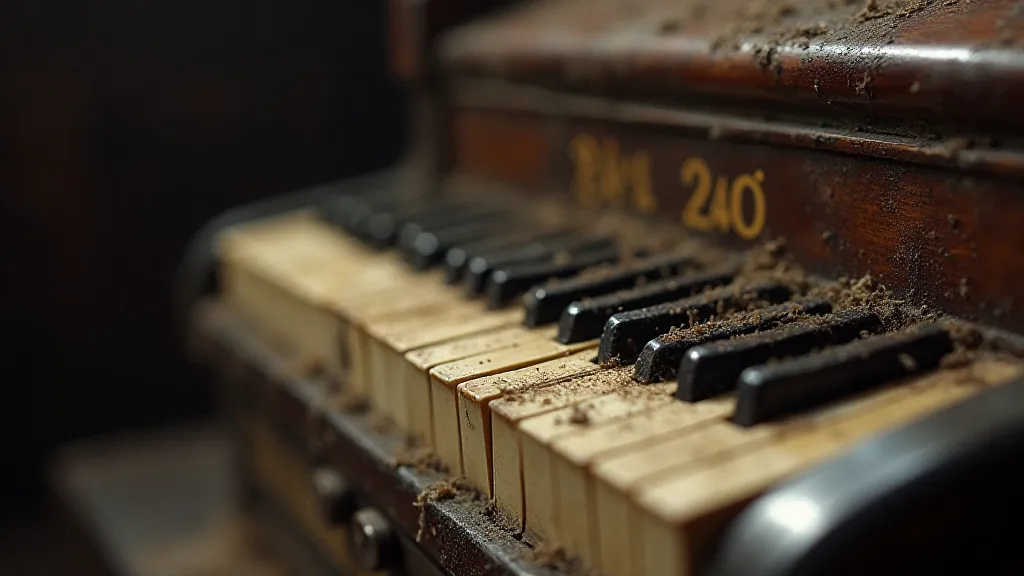 Antique accordion keys