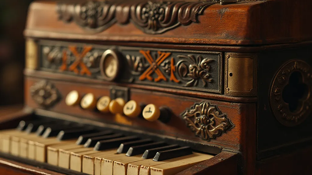 Antique Accordion Details