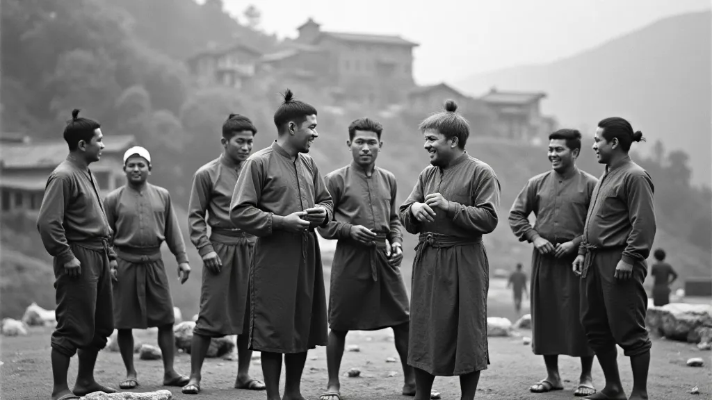 Yi men playing Kunlun